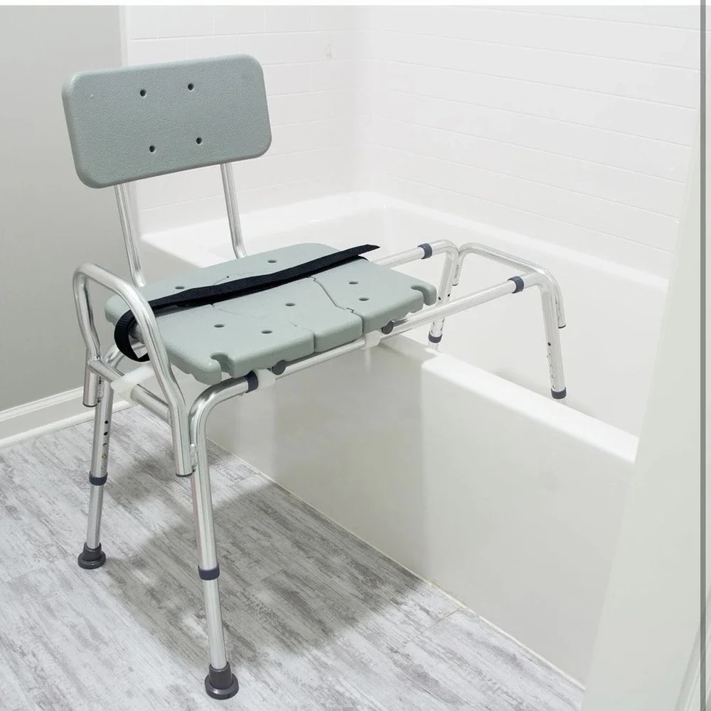 DMI Tub 1 Count (Pack of 1), Transfer Bench and Sliding Shower Chair